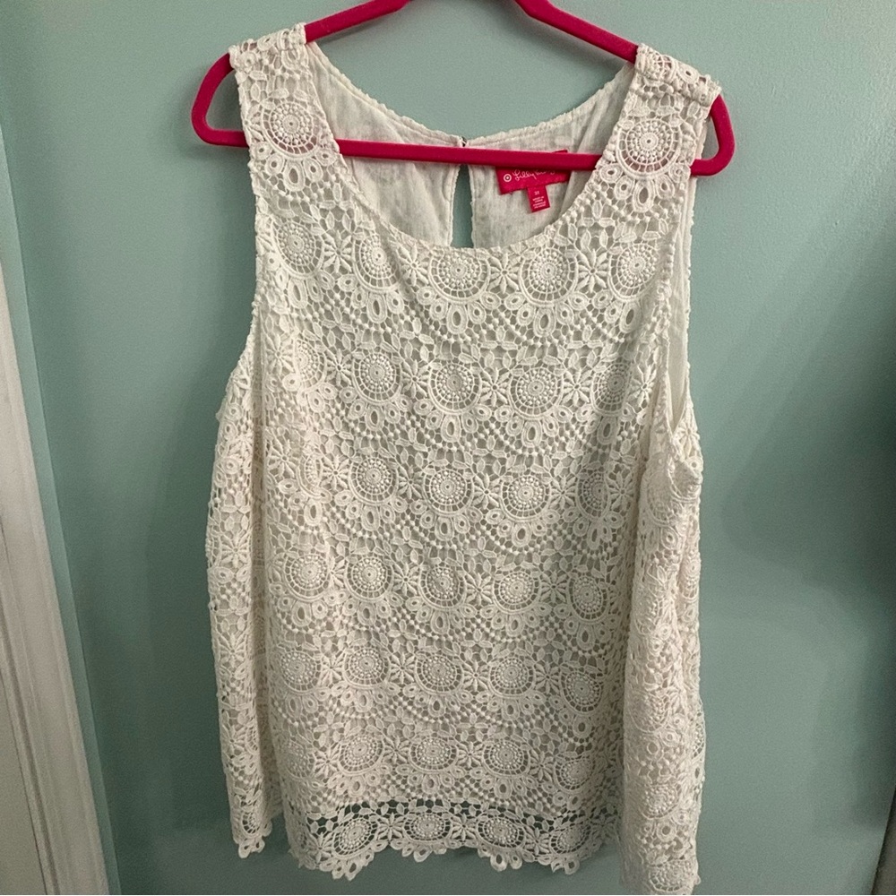Lilly Pulitzer for Target lace tank top 3x VERY RARE PLUS SIZE